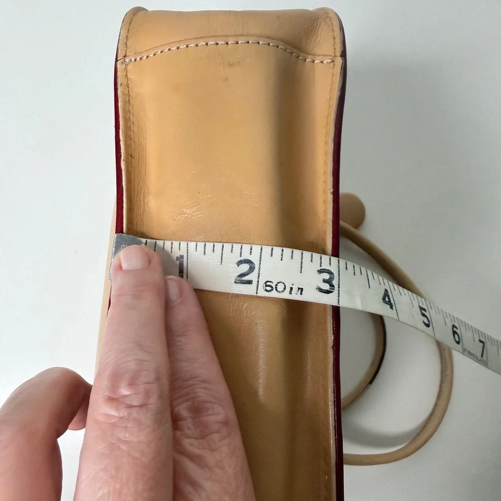 Monsac Leather Handbag Womens Tan Structured Minimalist Office Siren Small